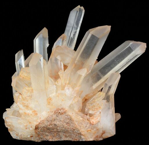 Tangerine Quartz Crystal Cluster - Madagascar #38955